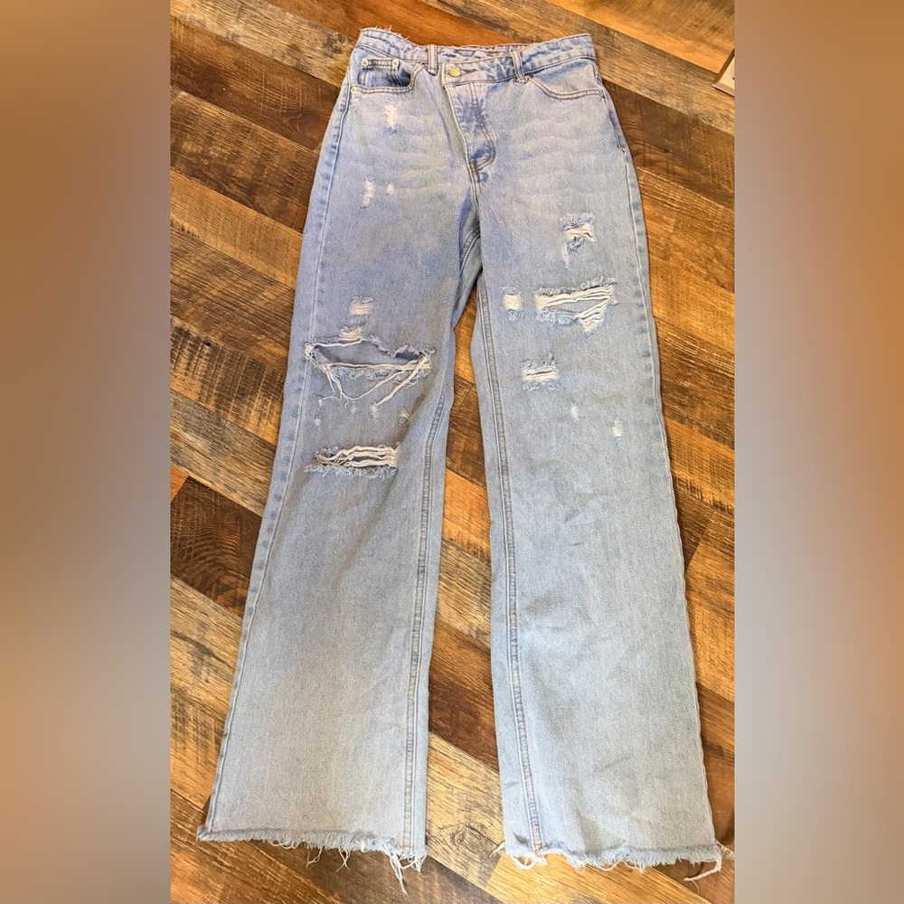Signature 8 Distressed Light Blue Women's Jeans